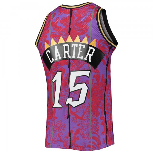 Men's Toronto Raptors Vince Carter Mitchell & Ness Purple Hardwood Classics 1998/99 Lunar New Year Swingman Jersey