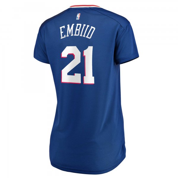 Women's Philadelphia 76ers Joel Embiid Fanatics Royal Fast Break Replica Player Jersey - Icon Edition