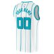 Youth Charlotte Hornets  Fanatics White Fast Break Replica Custom Jersey - Association Edition