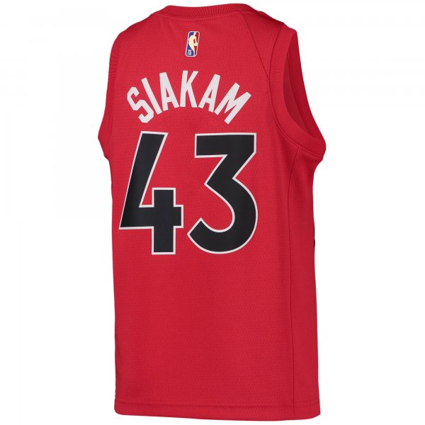 Youth Toronto Raptors Pascal Siakam Nike Red 2021/22 Diamond Swingman Jersey - Icon Edition