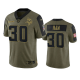 Minnesota Vikings C.J. Ham Olive 2021 Salute To Service Men's Limited NFL Jersey