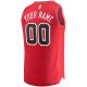 Men's Chicago Bulls Fanatics Red Fast Break Custom Replica Jersey - Icon Edition