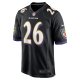 Men's Baltimore Ravens Rod Woodson Nike Black Retired Player Jersey