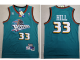 Men's NBA Detroit Pistons #33 Grant Hill Swingman Green Throwback Adidas Jersey