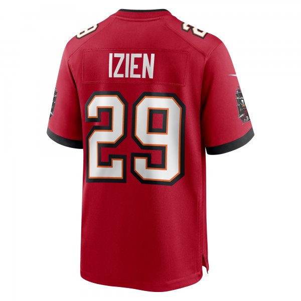 Men's Tampa Bay Buccaneers Christian Izien Nike  Red  Game Jersey