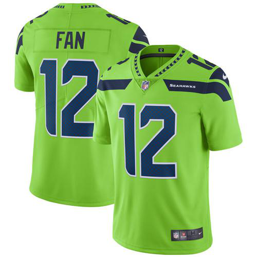 Nike Seattle Seahawks #12 Fan Green Youth Stitched NFL Limited Rush Jersey