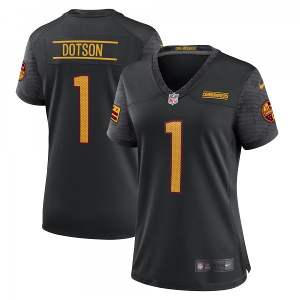 Women's Washington Commanders Jahan Dotson Nike Black Player Jersey