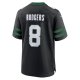 Men's New York Jets Aaron Rodgers Nike Legacy Black Alternate Game Jersey