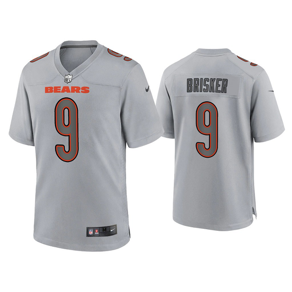 Men's Chicago Bears Jaquan Brisker Gray Atmosphere Fashion Game Jersey