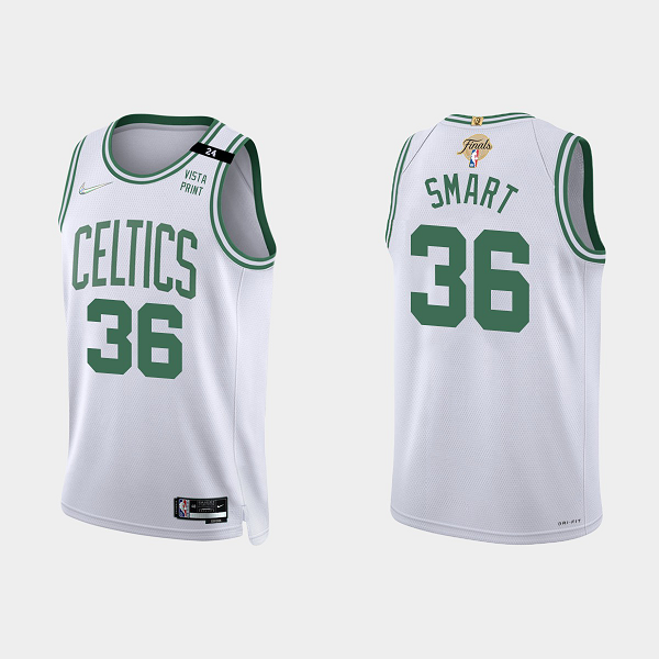 Boston Celtics 2022 NBA Finals #36 Marcus Smart Association White Nike Jersey