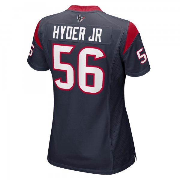 Women's Houston Texans Kerry Hyder Jr. Nike  Navy  Game Jersey