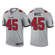 Men's Tampa Bay Buccaneers #45 Devin White Gray 2021 Limited NFL Jersey