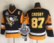 Pittsburgh Penguins #87 Sidney Crosby Black Alternate CCM Throwback 2017 Stanley Cup Final Patch Stitched Youth NHL Jersey