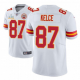 Men's Kansas City Chiefs Travis Kelce White 2021 Super Bowl LV Jersey