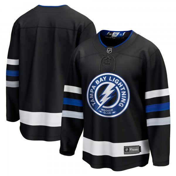 Men's Tampa Bay Lightning Blank Black Alternate Premier Breakaway Jersey