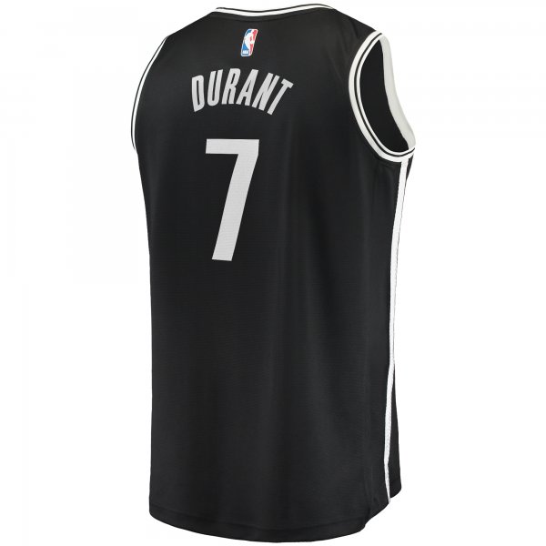 Men's Brooklyn Nets Kevin Durant Fanatics Black 2019/20 Fast Break Replica Jersey - Icon Edition