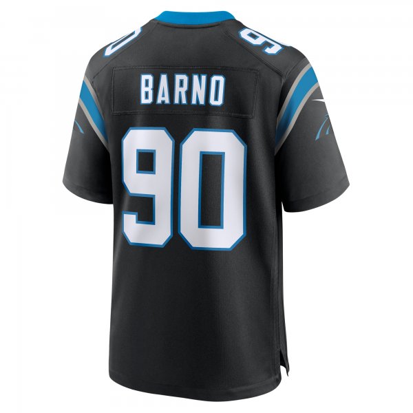 Men's Carolina Panthers Amare Barno Nike Black Team Game Jersey