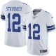 Men's Nike Dallas Cowboys #12 Roger Staubach White Stitched NFL Vapor Untouchable Limited Jersey