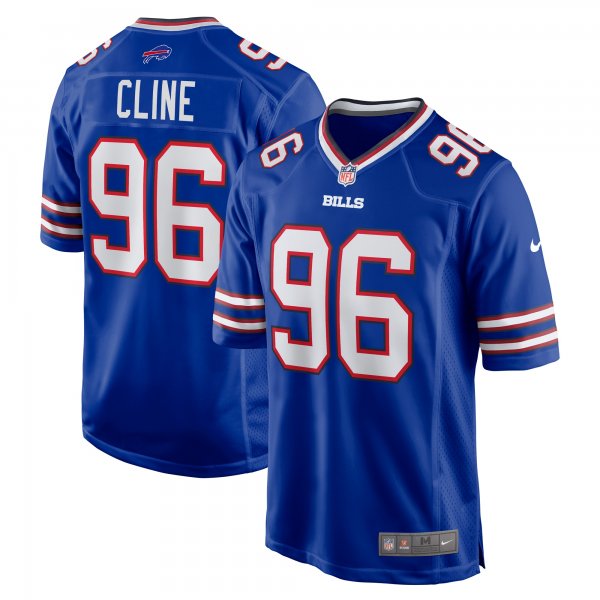 Men's Buffalo Bills Kameron Cline Nike  Royal Team Game Jersey