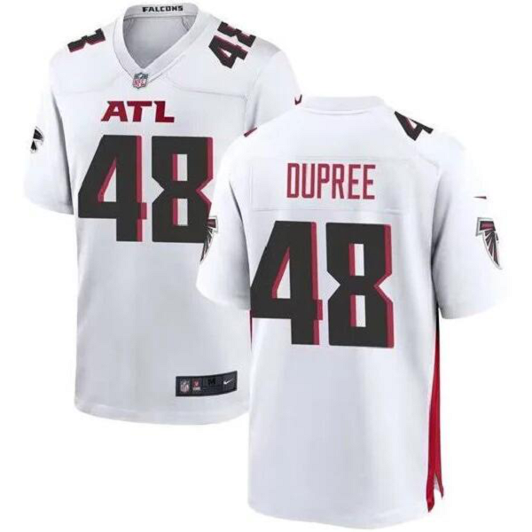 Men's Atlanta Falcons #48 Bud Dupree White Stitched NFL Limited Jersey