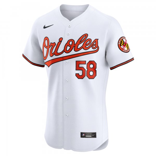 Men's Baltimore Orioles Cionel Perez Nike White Home Elite Player Jersey