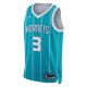 Unisex Charlotte Hornets Terry Rozier Jordan Brand Teal Swingman Jersey - Icon Edition