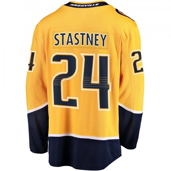 Men's Nashville Predators Spencer Stastney Fanatics Gold  Premier Breakaway Player Jersey