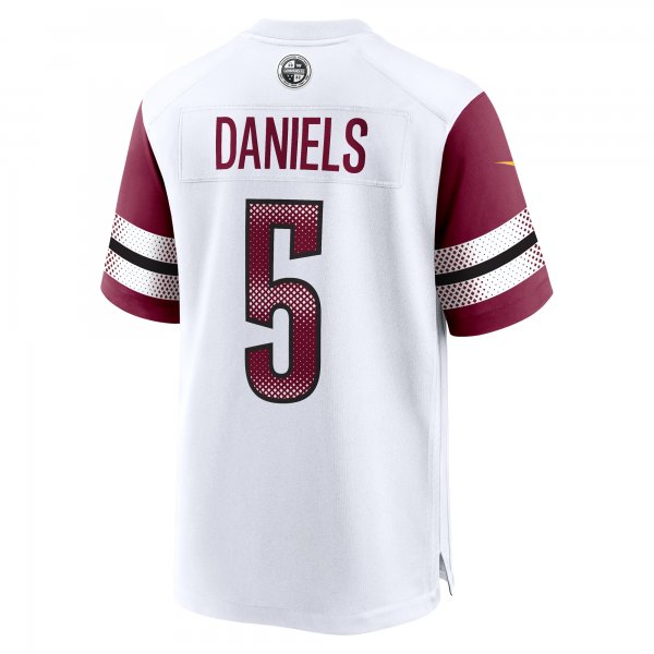 Men's Washington Commanders Jayden Daniels Nike White 2024 NFL Draft First Round Pick Player Game Jersey