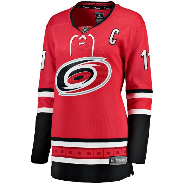 Women's Carolina Hurricanes Jordan Staal Fanatics Red Alternate Breakaway Player Jersey