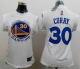 Golden State Warriors #30 Stephen Curry White Women Fashion Stitched NBA Jersey