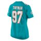 Women's Miami Dolphins Jaylen Twyman Nike Aqua Home Game Player Jersey