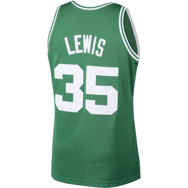 Men's Boston Celtics Reggie Lewis Mitchell & Ness Kelly Green 1987/88 Hardwood Classics Swingman Jersey