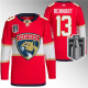 Men's Florida Panthers #13 Sam Reinhart Red 2023 Stanley Cup Final Stitched Jersey