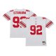 Men's New York Giants Michael Strahan Mitchell & Ness White Legacy Replica Jersey