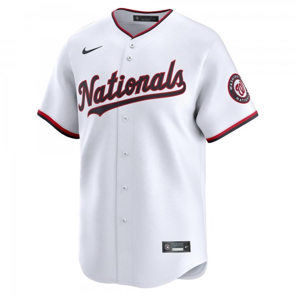 Men's Washington Nationals  Nike White 2024 Jackie Robinson Day Home Limited Jersey