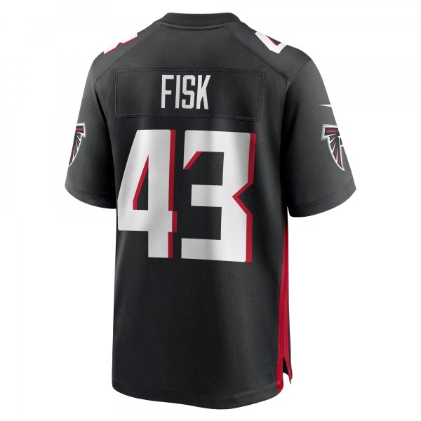 Men's Atlanta Falcons Tucker Fisk Nike Black Player Game Jersey