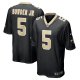 Men's New Orleans Saints Lynn Bowden Jr. Nike  Black Team Game Jersey