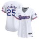 Women's Texas Rangers JosÃÂ© Leclerc Nike White Home Limited Player Jersey