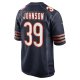 Men's Chicago Bears Quindell Johnson Nike  Navy Team Game Jersey