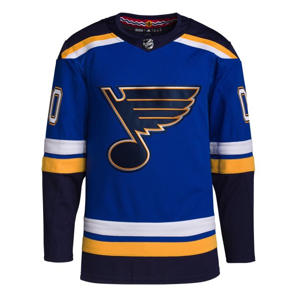 Men's St. Louis Blues  adidas Royal Home  Primegreen Custom Jersey