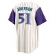 Men's Arizona Diamondbacks Randy Johnson Nike Cream/Purple Alternate Cooperstown Collection Player Jersey