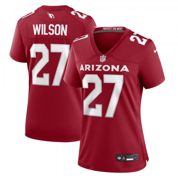 Women's Arizona Cardinals Divaad Wilson Nike  Cardinal Team Game Jersey