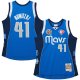 Unisex Dallas Mavericks Dirk Nowitzki Mitchell & Ness Blue Hall of Fame Class of 2023 Throwback Swingman Jersey