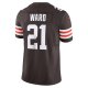 Men's Cleveland Browns Denzel Ward Nike Brown Vapor F.U.S.E. Limited Jersey