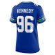 Women's Seattle Seahawks Cortez Kennedy Nike Royal Throwback Player Game Jersey