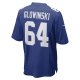 Men's New York Giants Mark Glowinski Nike Royal Game Player Jersey