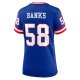 Women's New York Giants Carl Banks Nike Royal Classic Retired Player Game Jersey