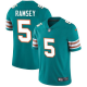 Men's Miami Dolphins #5 Jalen Ramsey Miami Green NFL Vapor Limited Jersey