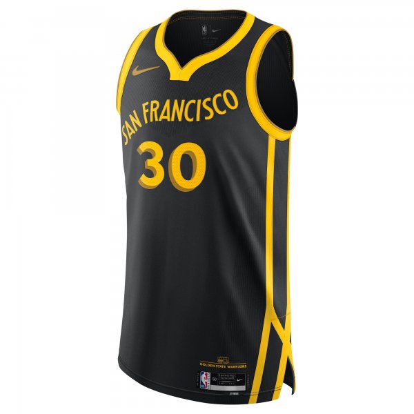 Men's Golden State Warriors Stephen Curry Nike Black  Jersey - City Edition