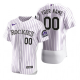 Colorado Rockies Custom Men's Nike White 2020 Jersey